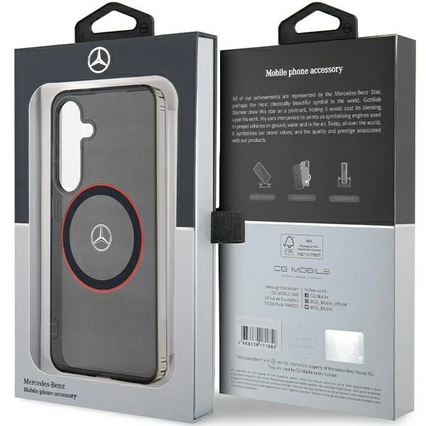 Mercedes Double Layer W Red MagSafe case for Samsung Galaxy S24 - blackeng