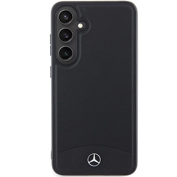Mercedes Leather Textured & Plain MagSafe case for Samsung Galaxy S24 - blackeng
