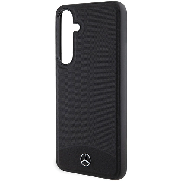 Mercedes Leather Textured & Plain MagSafe case for Samsung Galaxy S24 - blackeng