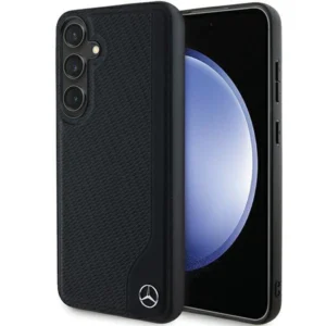 Mercedes Leather Debossed Line MagSafe case for Samsung Galaxy S24 - blackeng