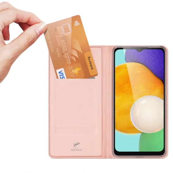 [RETURNED ITEM] Dux Ducis Skin Pro Case for Samsung Galaxy A14 4G / 5G Flip Cover Card Wallet Stand Pinkeng