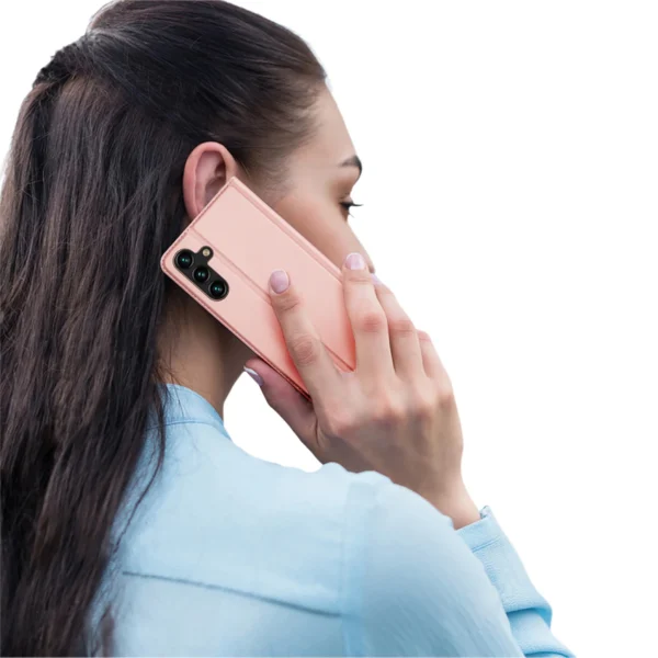 [RETURNED ITEM] Dux Ducis Skin Pro Case for Samsung Galaxy A14 4G / 5G Flip Cover Card Wallet Stand Pinkeng