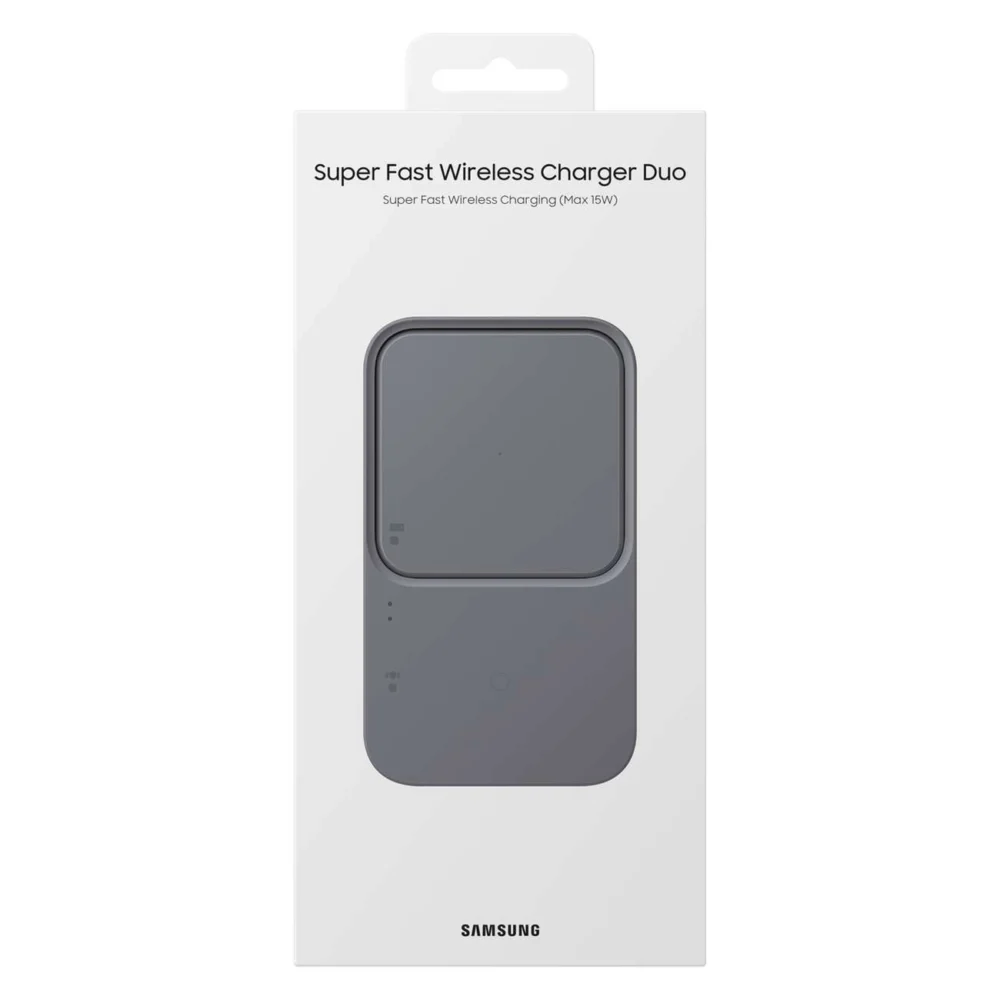 Samsung Duo EP-P5400TBEGEU 15W inductive charger with mains charger and power cable - blackeng