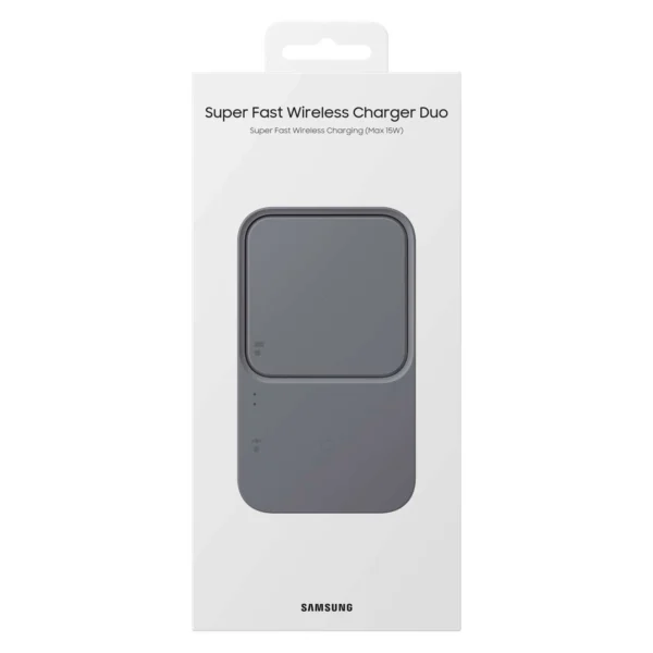 Samsung Duo EP-P5400TBEGEU 15W inductive charger with mains charger and power cable - blackeng