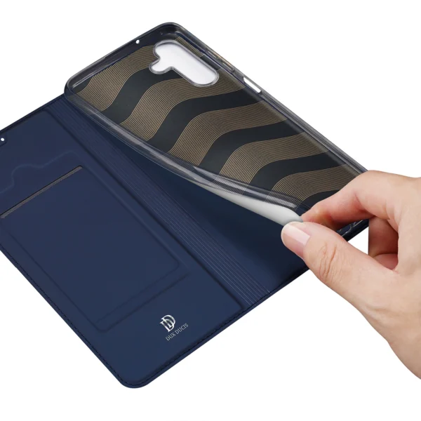 [RETURNED ITEM] Dux Ducis Skin Pro Case for Samsung Galaxy A14 4G / 5G Cover with Flip Card Wallet Stand Blueeng