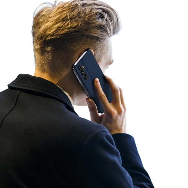 [RETURNED ITEM] Dux Ducis Skin Pro Case for Samsung Galaxy A14 4G / 5G Cover with Flip Card Wallet Stand Blueeng