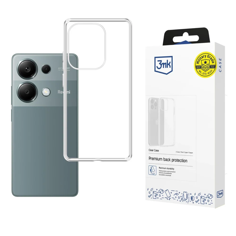 3mk Clear Case for Xiaomi Redmi Note 13 Pro 4G - transparenteng