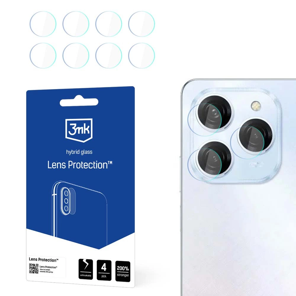 3mk Lens Protection™ hybrid camera glass for Tecno Spark 20 Proeng