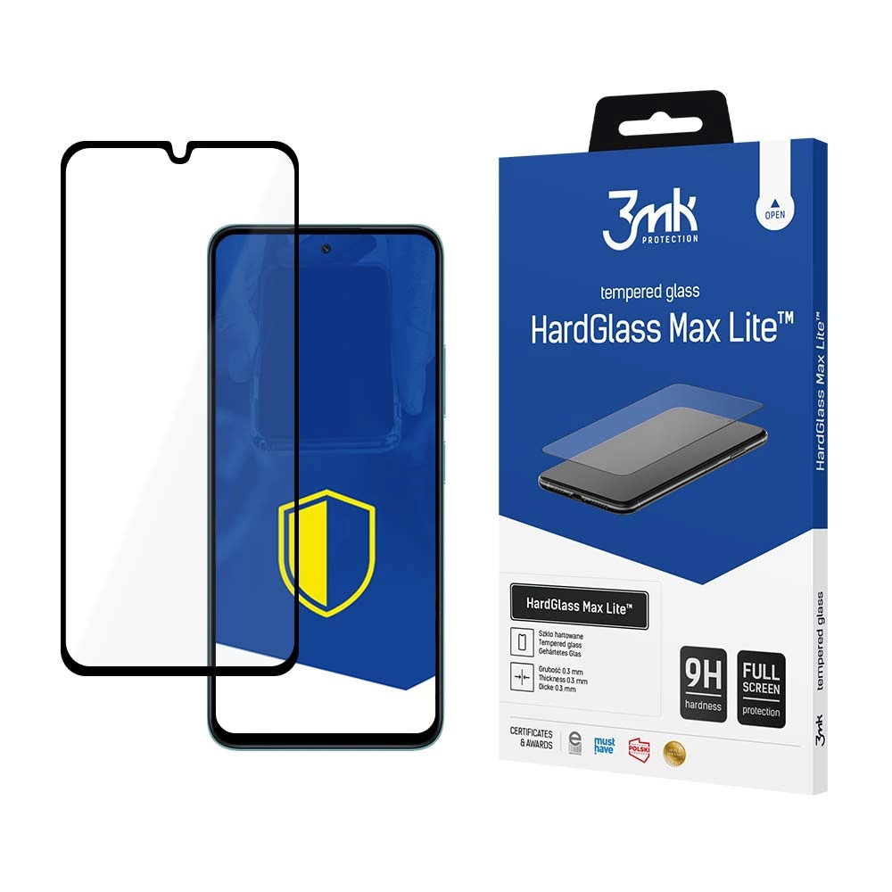 9H 3mk HardGlass Max Lite™ glass on Poco M6 5Geng