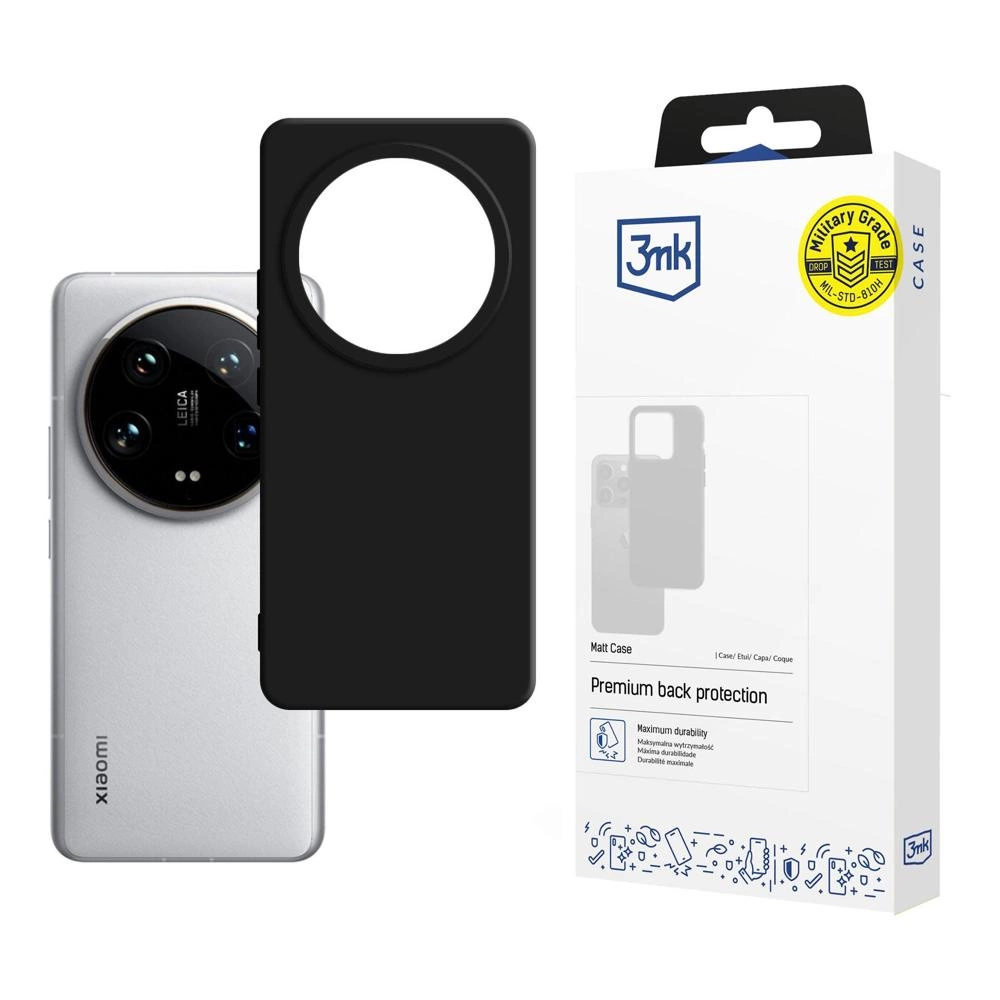 3mk Matt Case for Xiaomi 14 Ultra - blackeng