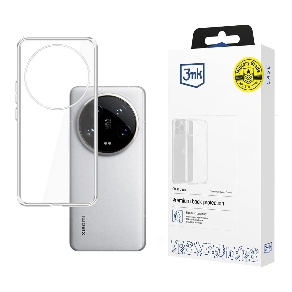 3mk Clear Case for Xiaomi 14 Ultra - transparenteng