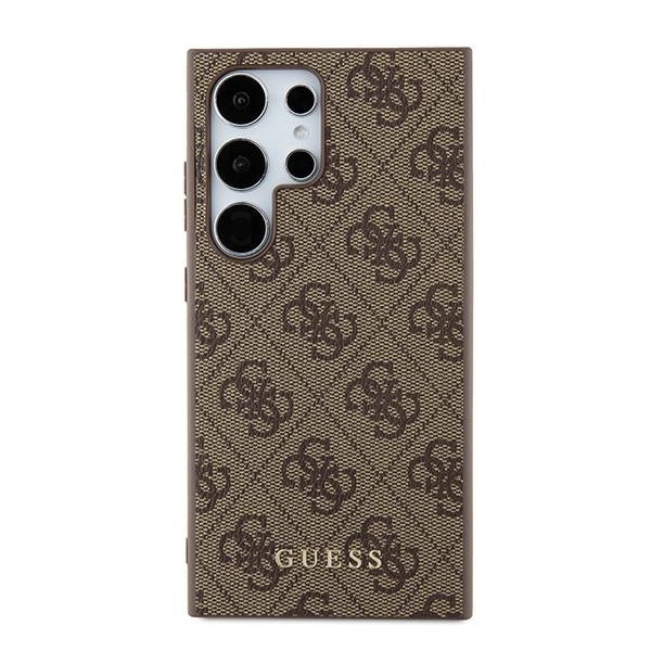 Guess 4G Metal Gold Logo case for Samsung Galaxy S24 Ultra - browneng
