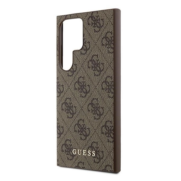 Guess 4G Metal Gold Logo case for Samsung Galaxy S24 Ultra - browneng