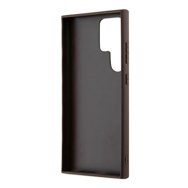 Guess 4G Metal Gold Logo case for Samsung Galaxy S24 Ultra - browneng
