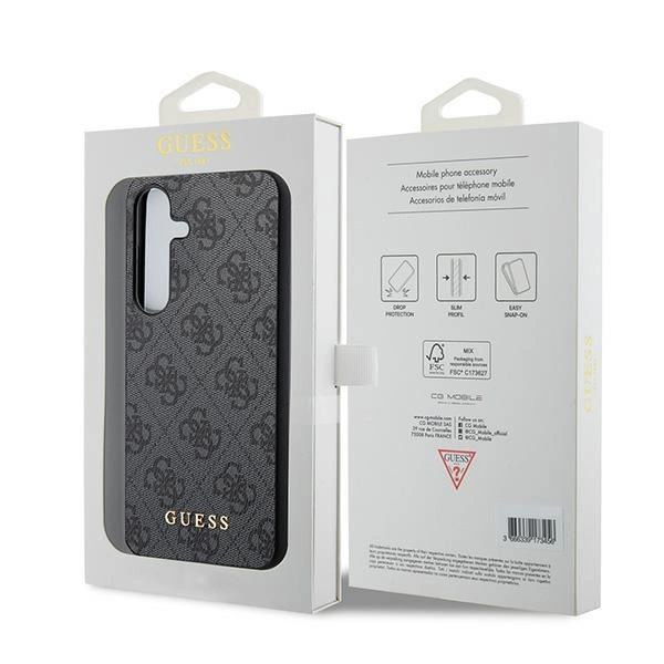 Guess 4G Metal Gold Logo case for Samsung Galaxy S24 - blackeng