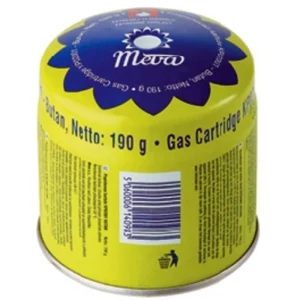 Cartouche, gas cartridge insert for a gas burner stove - punctured, 190geng