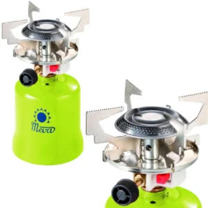 Gas camping stove with punctured gas cartridges FOCUS piezo igniter 1.4kWeng