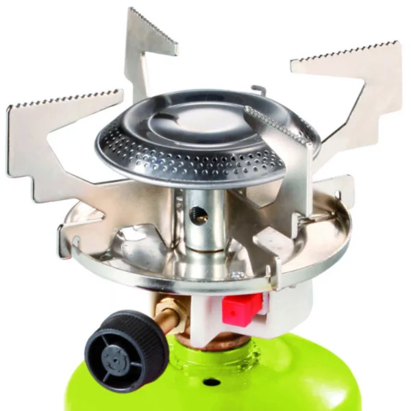 Gas camping stove with punctured gas cartridges FOCUS piezo igniter 1.4kWeng
