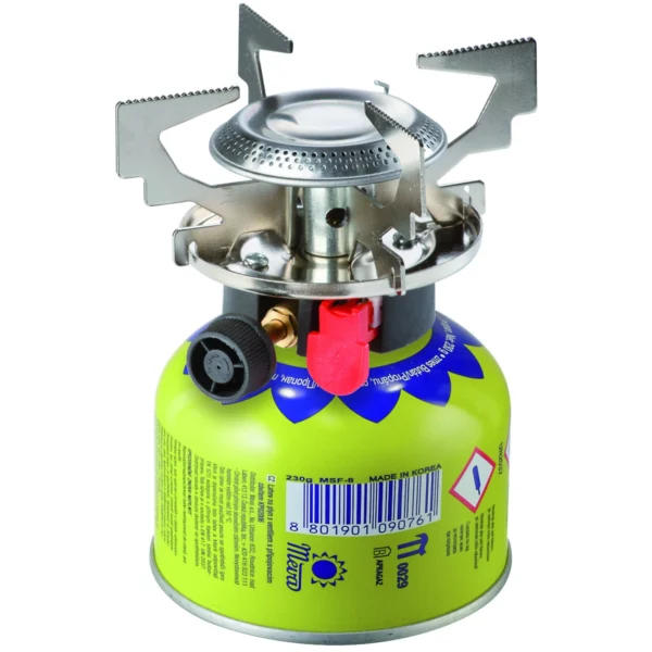 Gas camping stove with gas cartridges (thread or valve) ATOS piezo igniter 1.8kWeng