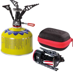 The lightest tourist stove for gas cartridges (valve or thread) SPARK 80gram 2.6kWeng