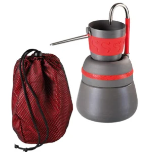 Tourist flow coffee maker with filter + 150ml tourist mugeng