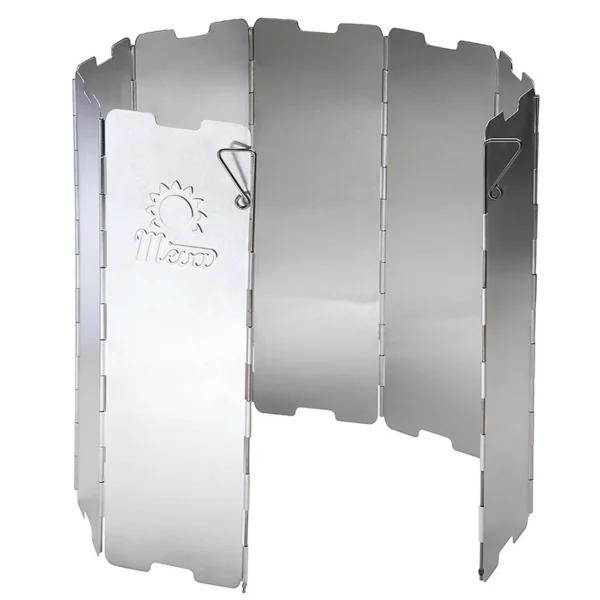 Wind shield for a camping stove burner - silvereng