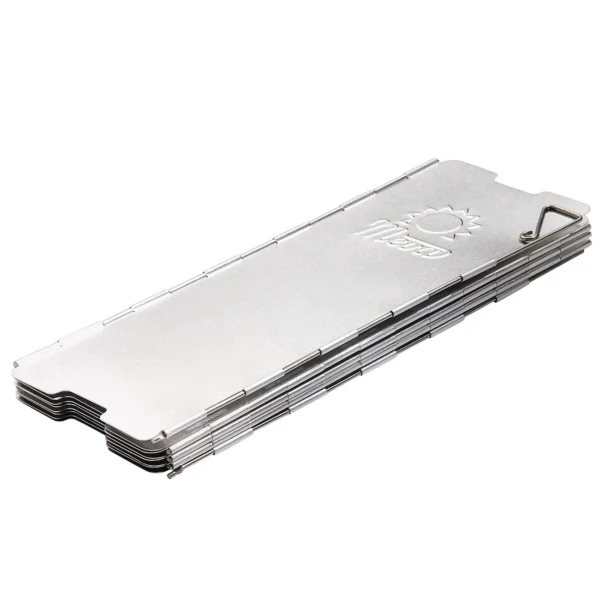 Wind shield for a camping stove burner - silvereng