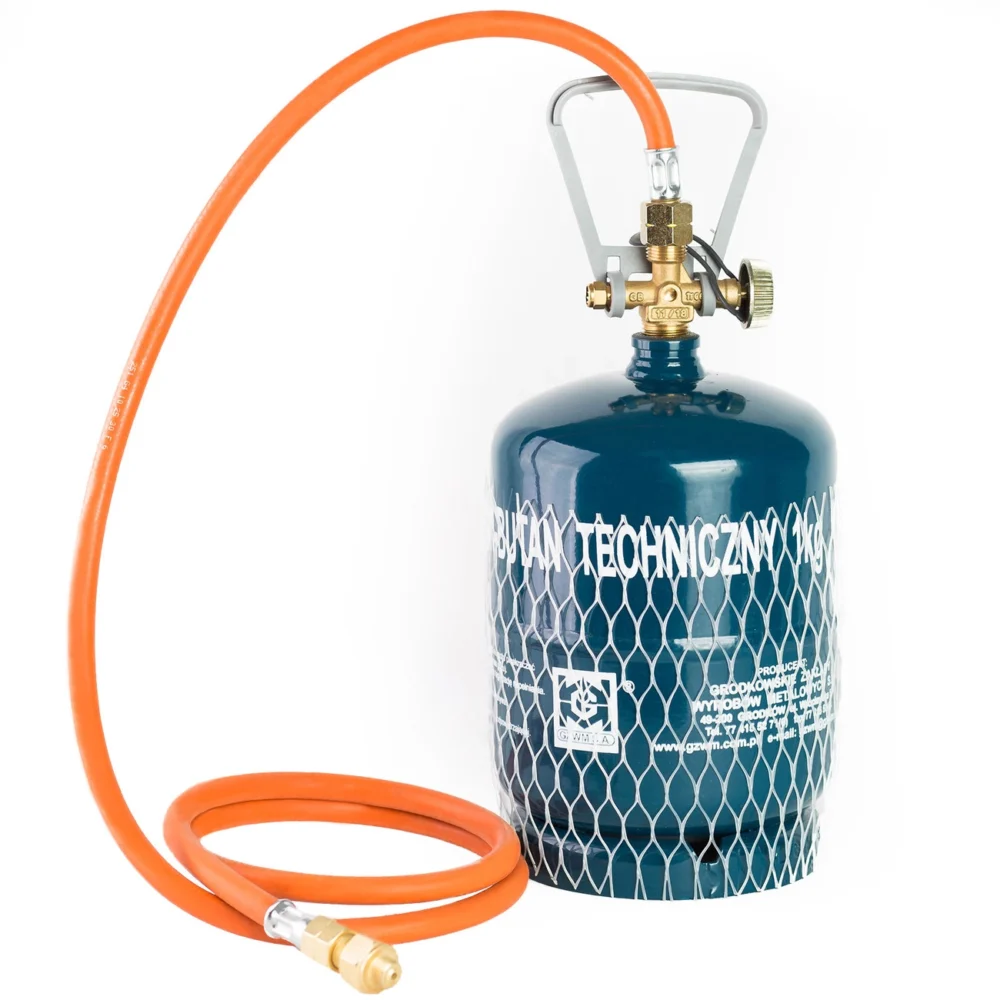 Reduction connection to a tourist gas cylinder G 3/8" L - 7/16" hose 1.5 meng