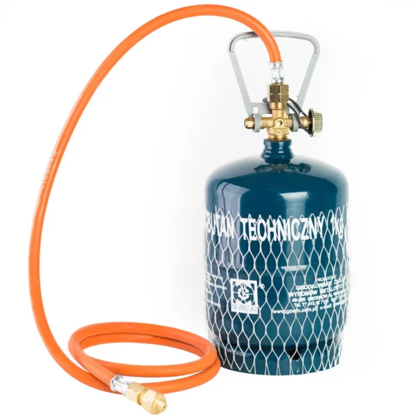 Reduction connection to a tourist gas cylinder G 3/8" L - 7/16" hose 1.5 meng