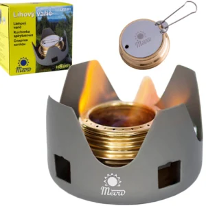 Tourist alcohol stove fueled with ethanol and alcohol MEVAeng