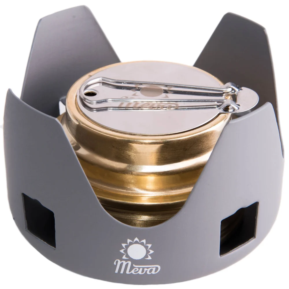 Tourist alcohol stove fueled with ethanol and alcohol MEVAeng