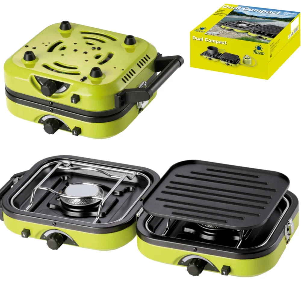 DUAL COMPACT + GRILL double camping stoveeng