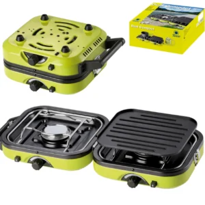 DUAL COMPACT + GRILL double camping stoveeng