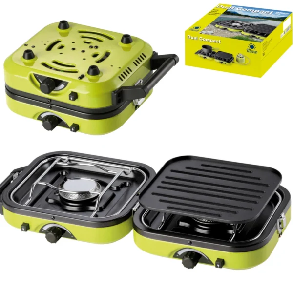 DUAL COMPACT + GRILL double camping stoveeng