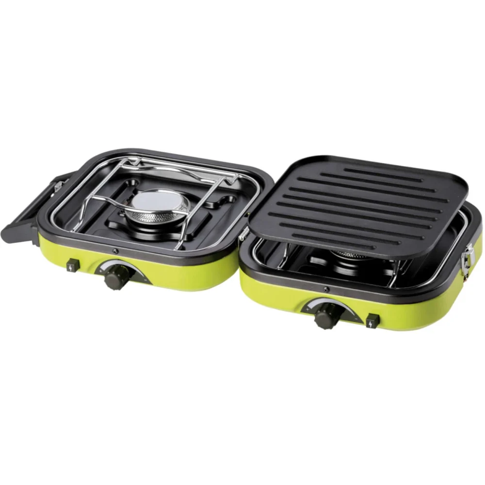 DUAL COMPACT + GRILL double camping stoveeng