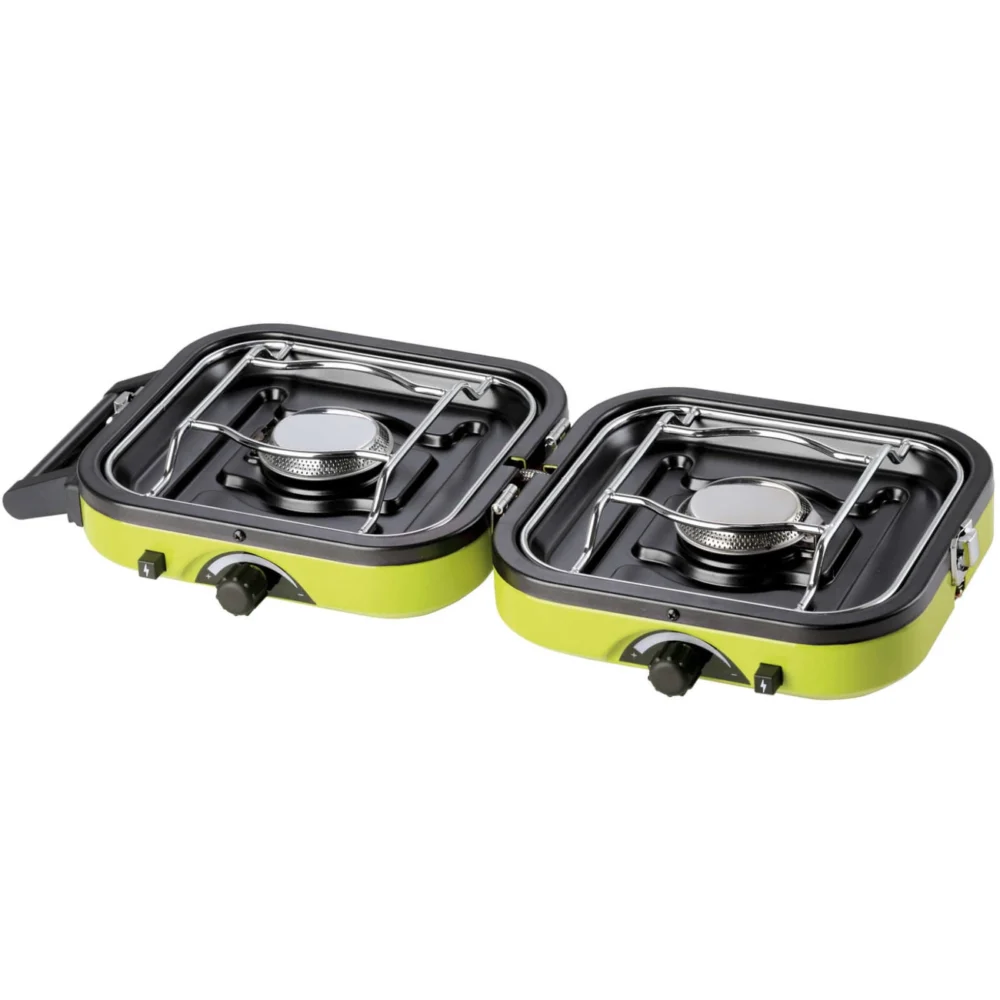 DUAL COMPACT + GRILL double camping stoveeng