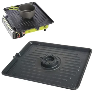 Grill grate for a gas camping stove with a CAST IRON burner functioneng