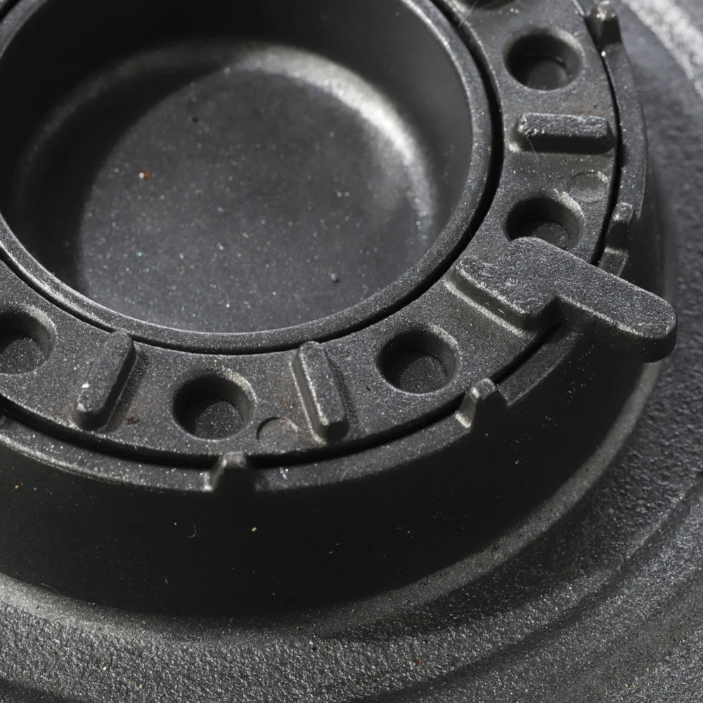 Grill grate for a gas camping stove with a CAST IRON burner functioneng