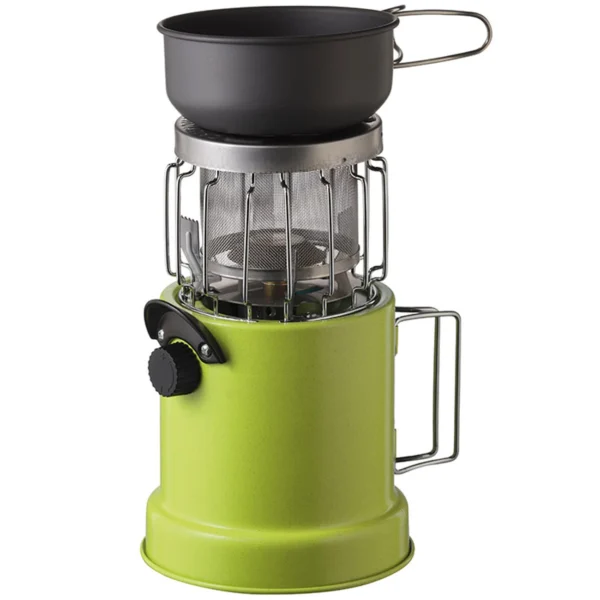 2in1 Tourist stove with a heater for MEVA VATOP gas cartridgeseng