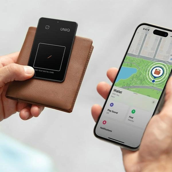Uniq NFC locator Atlas gray/graphite Uniq-ATLASCARDTRK-GRAPHITEeng