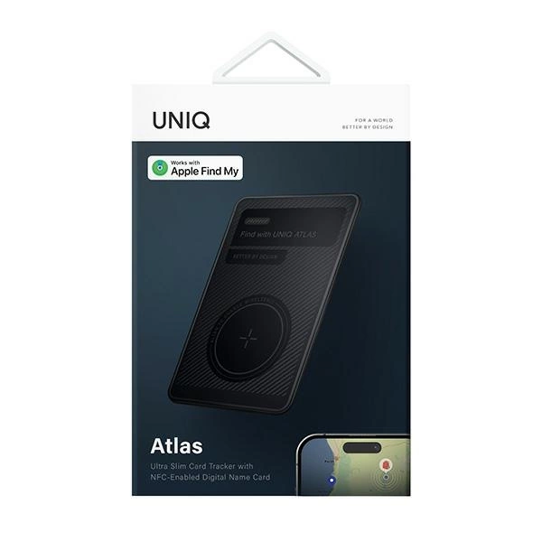 Uniq NFC locator Atlas gray/graphite Uniq-ATLASCARDTRK-GRAPHITEeng
