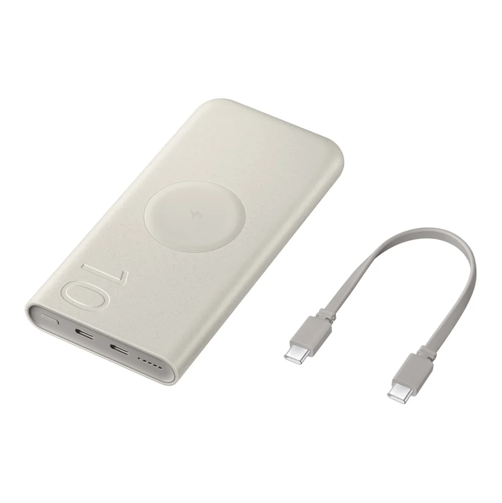 Powerbank Samsung EB-U2510XUEGEU inductive 10000 mAh 2x USB-C 25W SFC - beigeeng