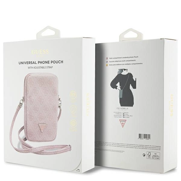 Guess Zip 4G Triangle bag - pinkeng