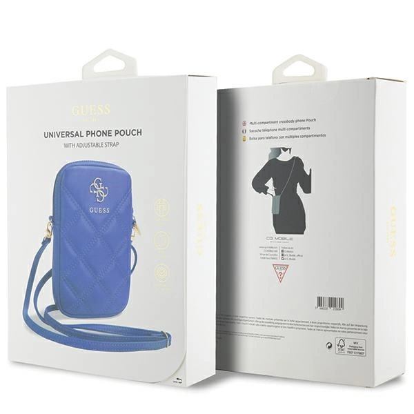 Guess Zip Quilted 4G bag - blueeng