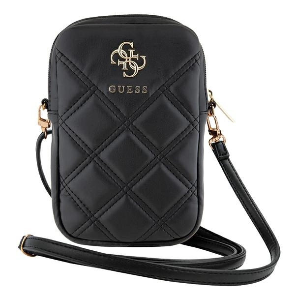 Guess Zip Quilted 4G bag - blackeng
