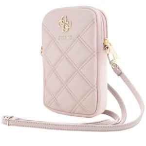 Guess Zip Quilted 4G bag - pinkeng