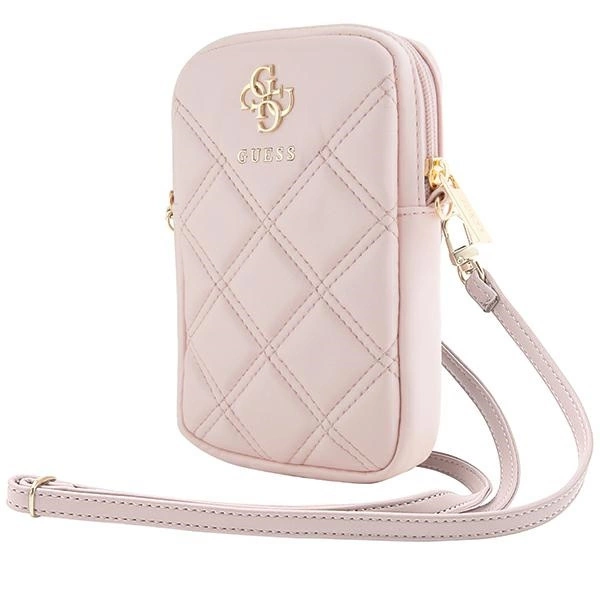Guess Zip Quilted 4G bag - pinkeng