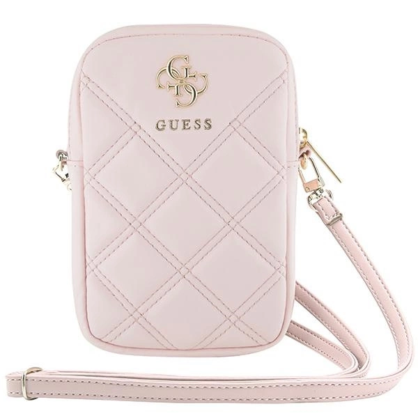 Guess Zip Quilted 4G bag - pinkeng