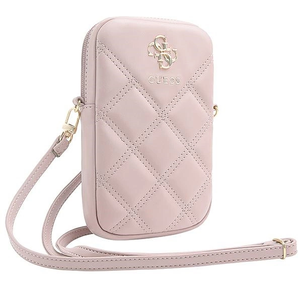 Guess Zip Quilted 4G bag - pinkeng