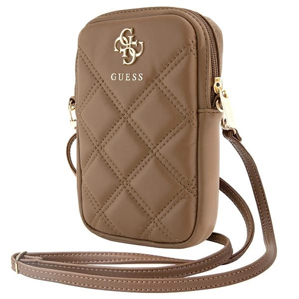 Guess Zip Quilted 4G bag - browneng